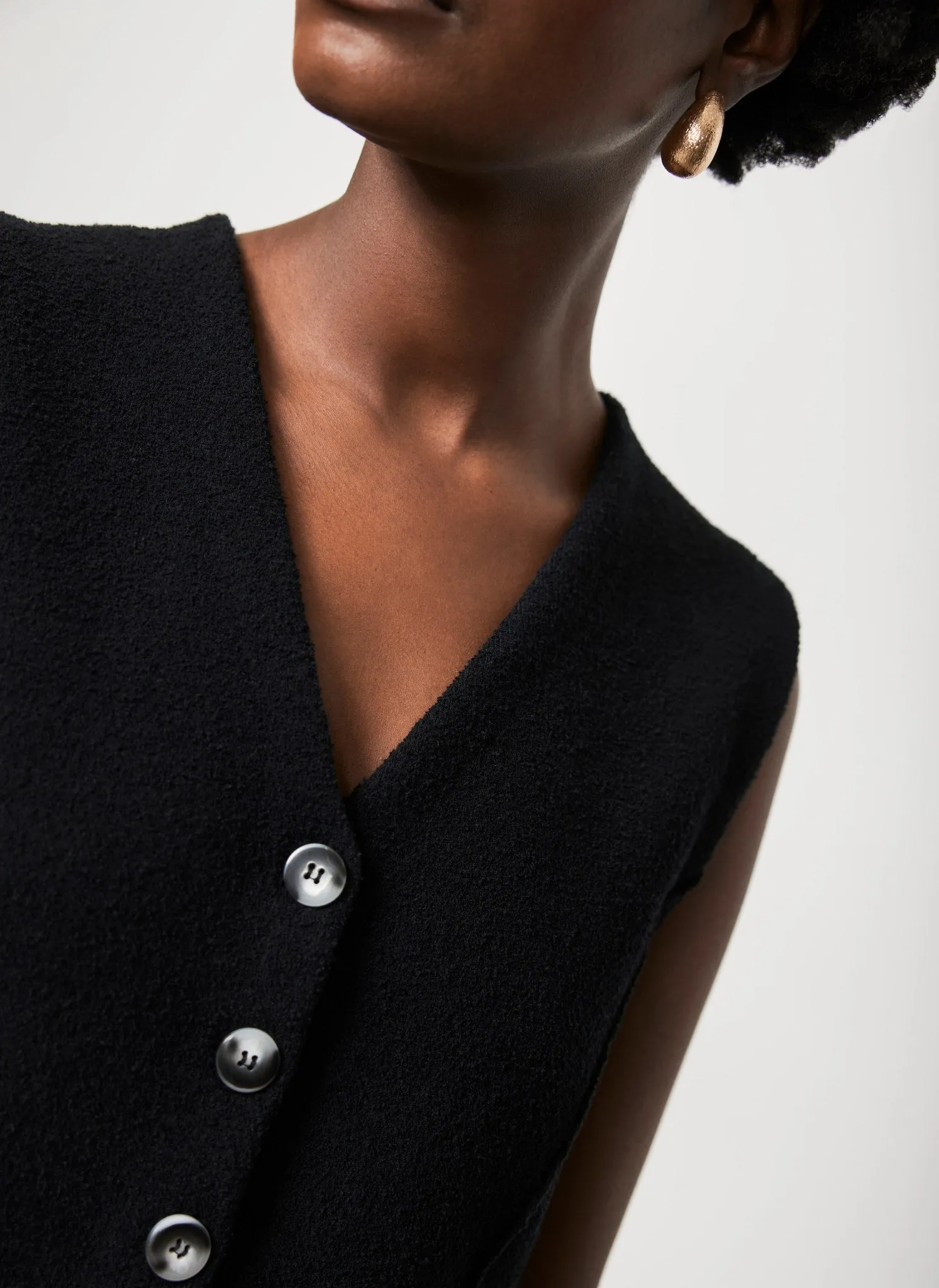 Navy Textured Knit Waistcoat sold by Mint Velvet product image thumbnail 4