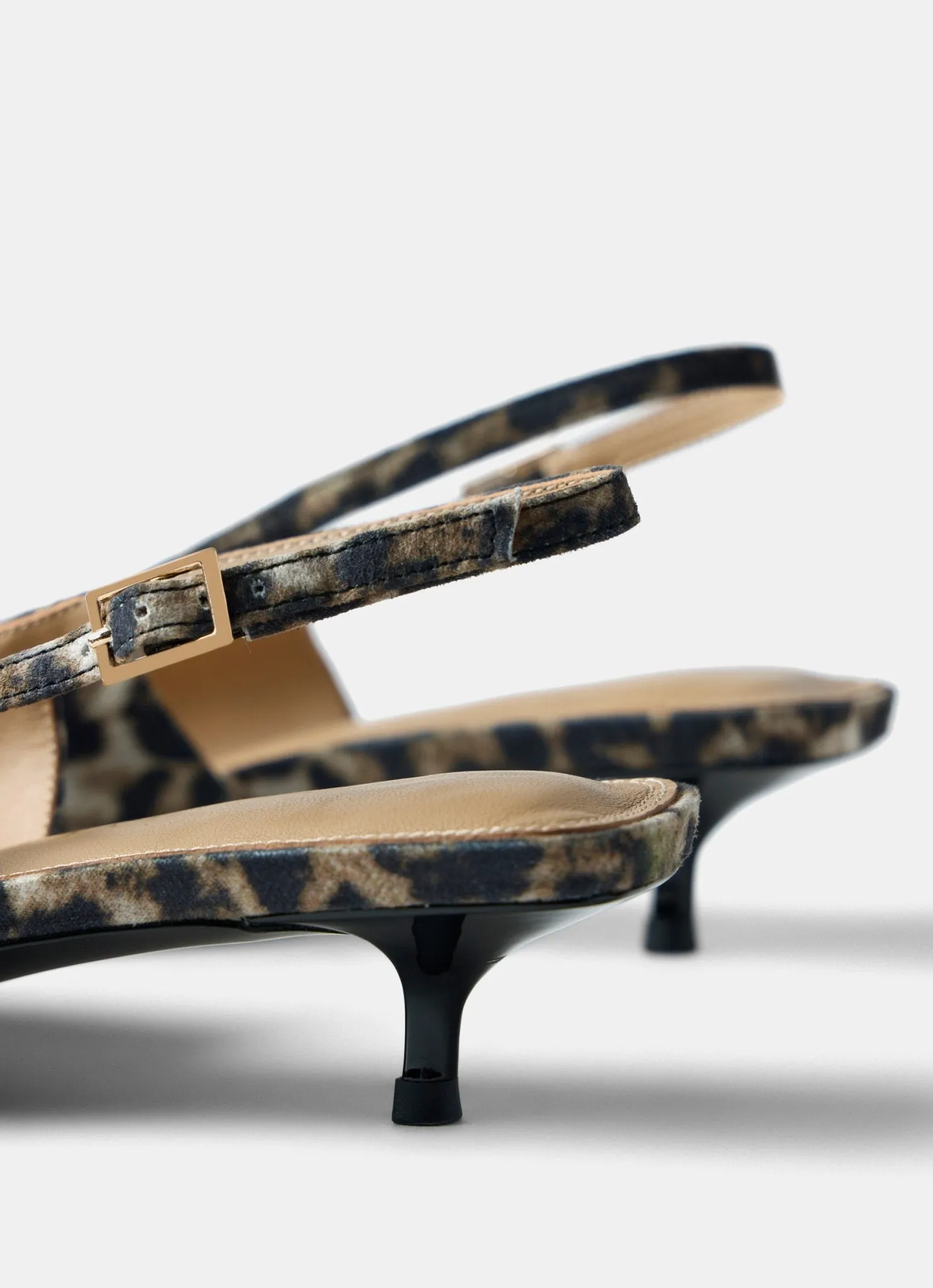 Leopard Print Slingback Kitten Heels sold by Mint Velvet product image thumbnail 5