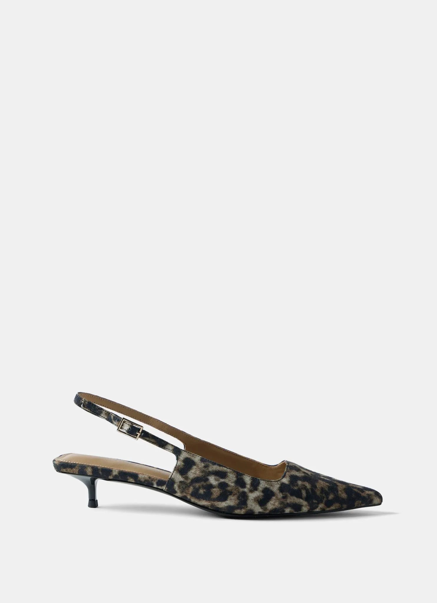 Leopard Print Slingback Kitten Heels sold by Mint Velvet product image thumbnail 2