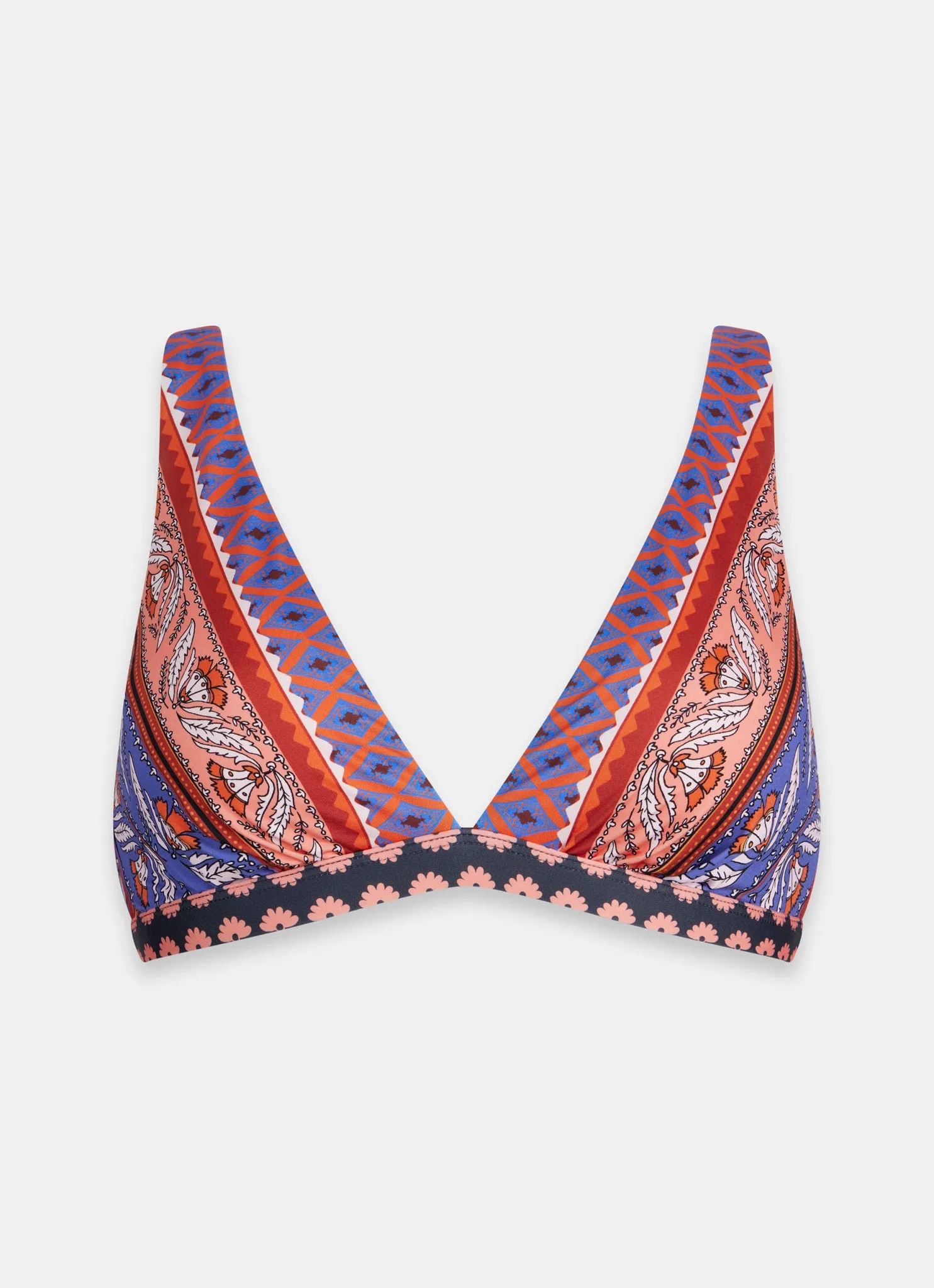 Orange Floral Print Bikini Top sold by Mint Velvet product image thumbnail 5