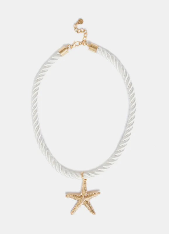 Gold Tone Starfish Necklace sold by Mint Velvet