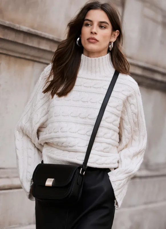 Cream Cable Batwing Jumper sold by Mint Velvet