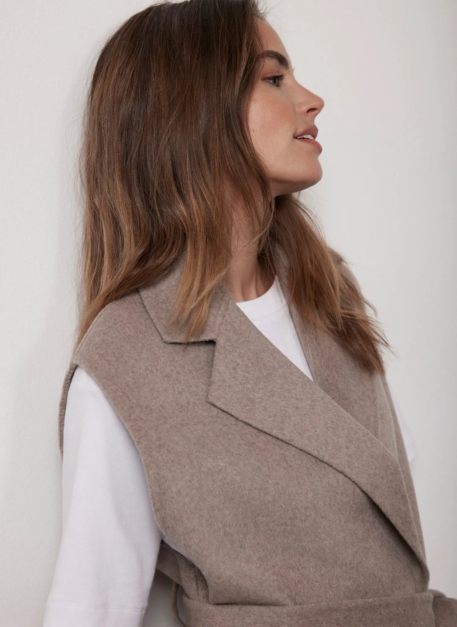 Beige Wool Blend Blazer sold by Mint Velvet product image thumbnail 5