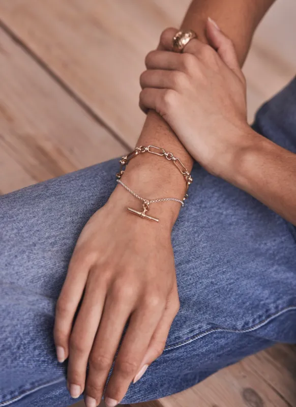 Mixed Double Strand Bracelet sold by Mint Velvet