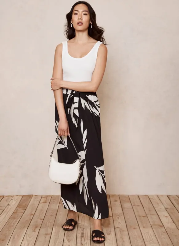Poppy Print Black Maxi Skirt sold by Mint Velvet