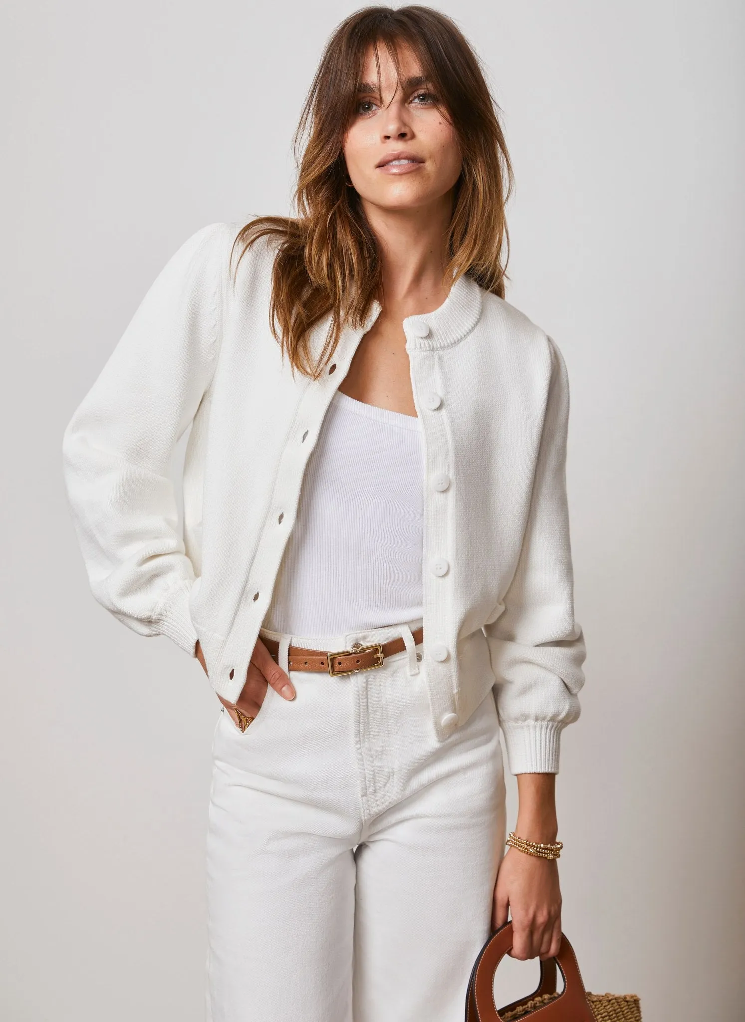 White Cotton Cardigan sold by Mint Velvet product image thumbnail 4