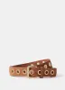 Tan Eyelet Suede Belt sold by Mint Velvet