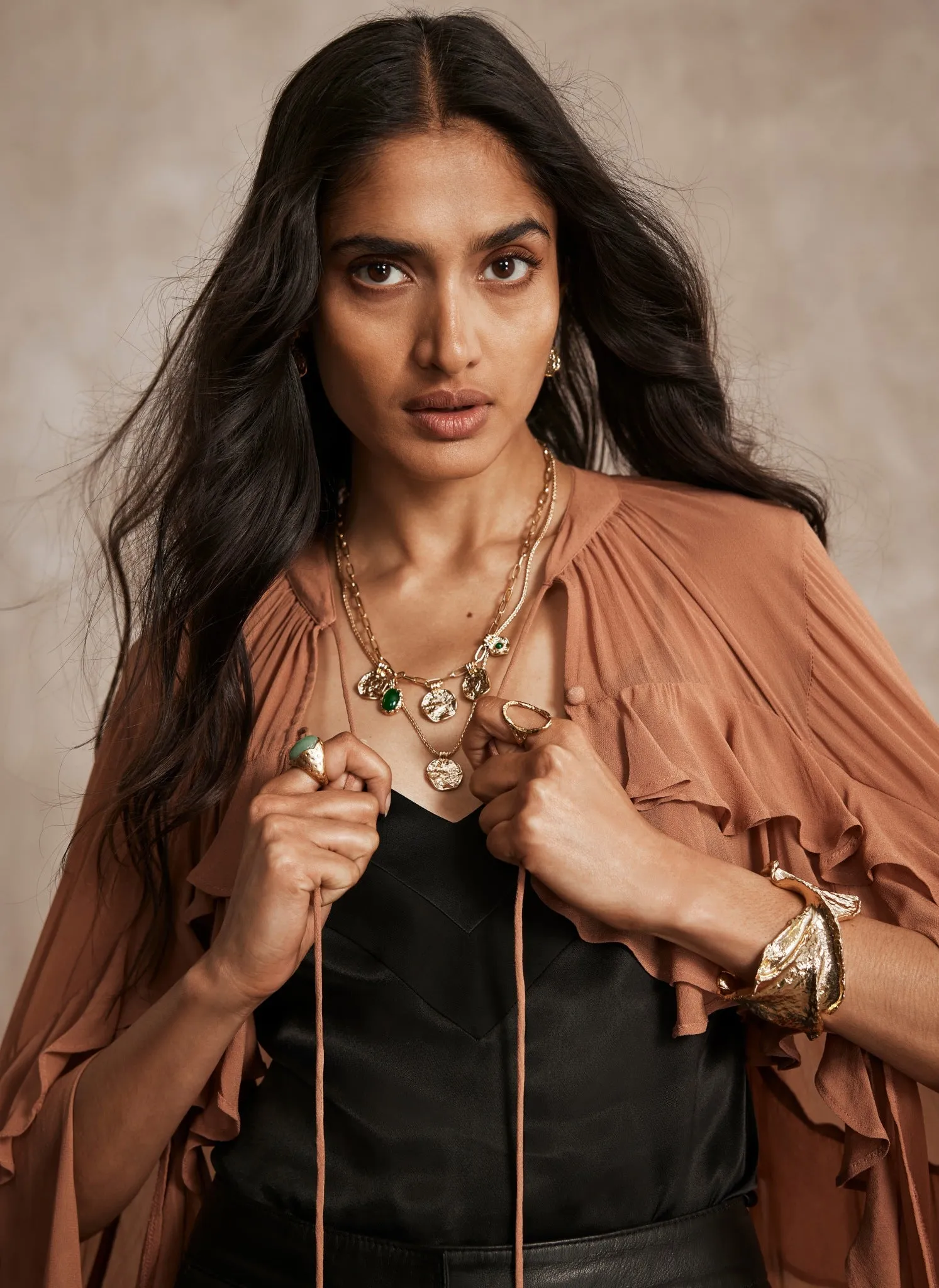 Green Stone Pendant Necklace sold by Mint Velvet product image thumbnail 4