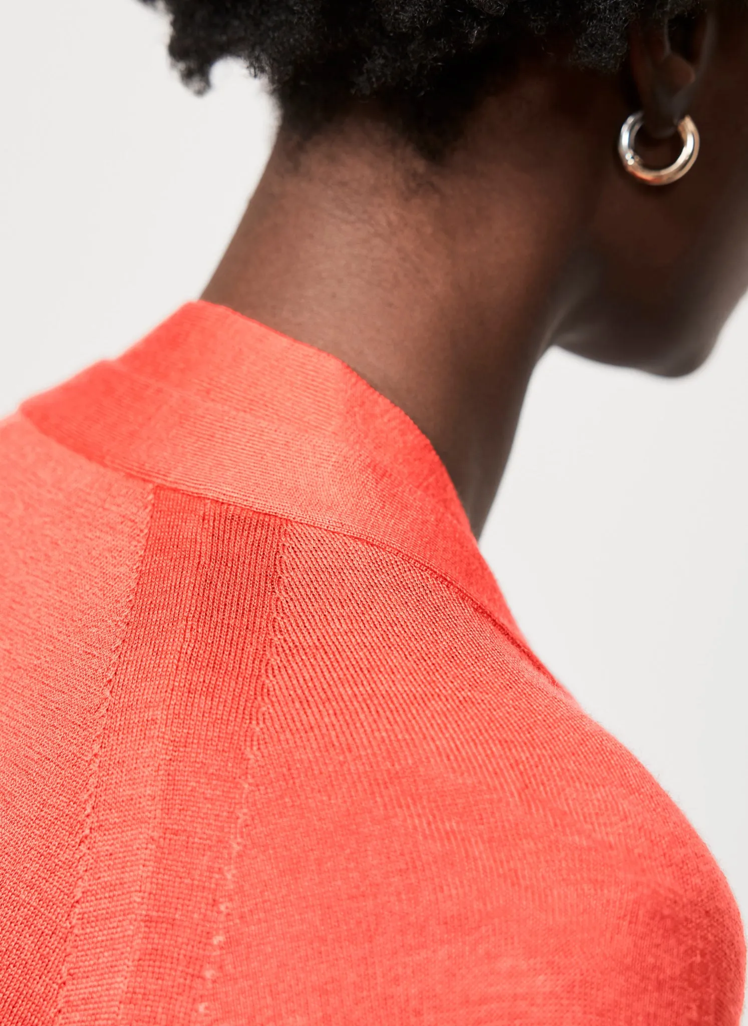 Orange Wool Blend Cardigan sold by Mint Velvet product image thumbnail 4