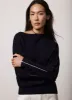 Navy Off The Shoulder Top sold by Mint Velvet
