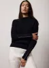 Navy Off The Shoulder Top sold by Mint Velvet