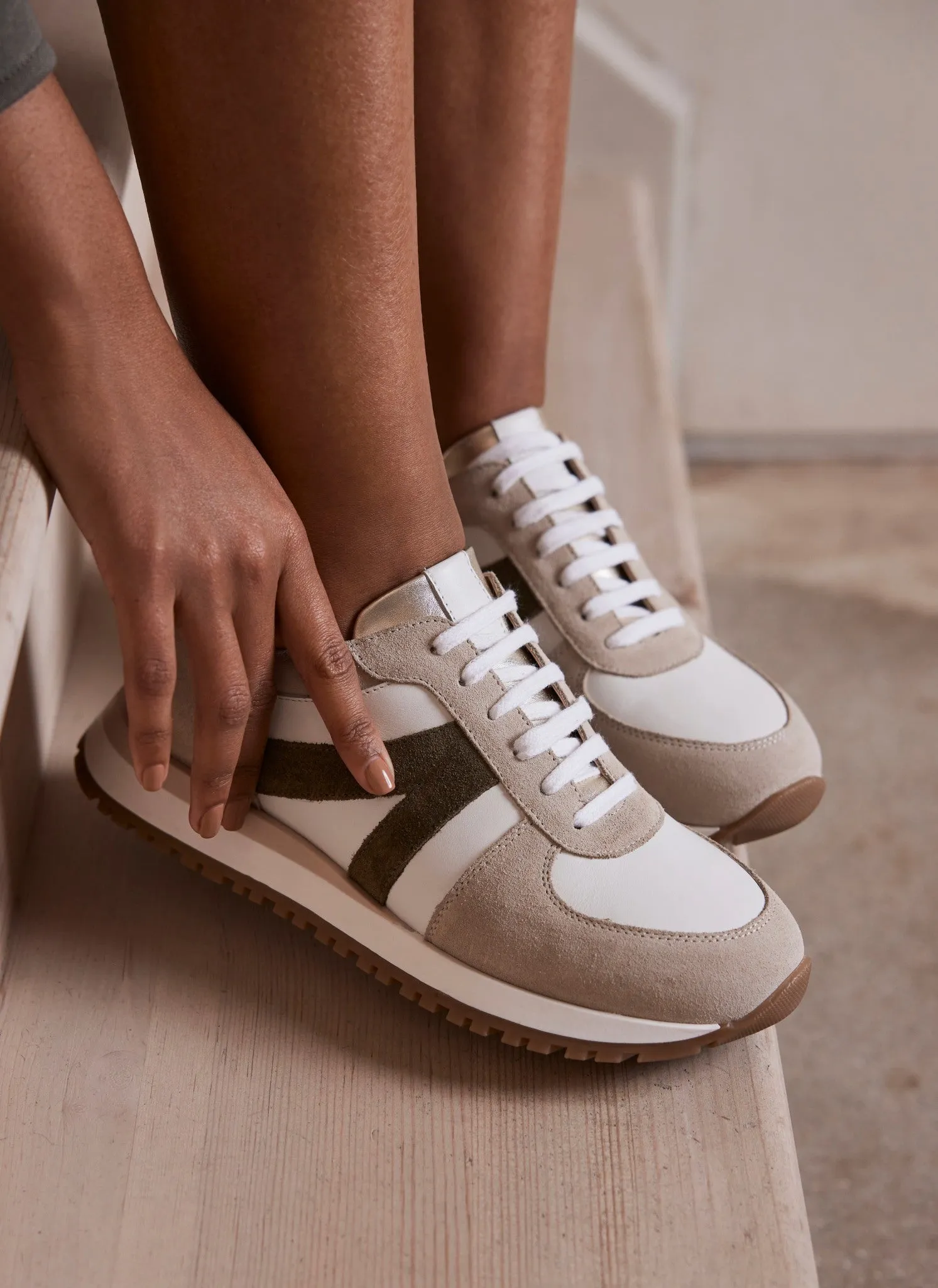 Beige Suede Trainers sold by Mint Velvet product image thumbnail 2