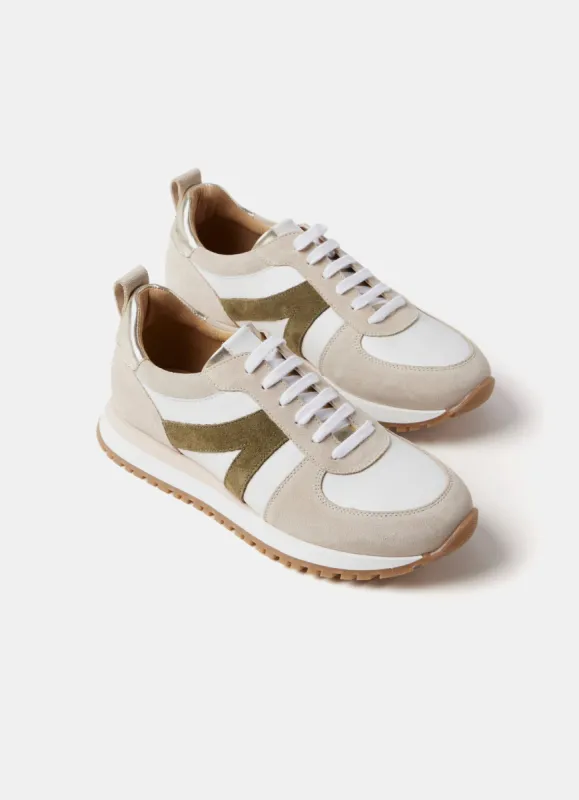 Beige Suede Trainers sold by Mint Velvet