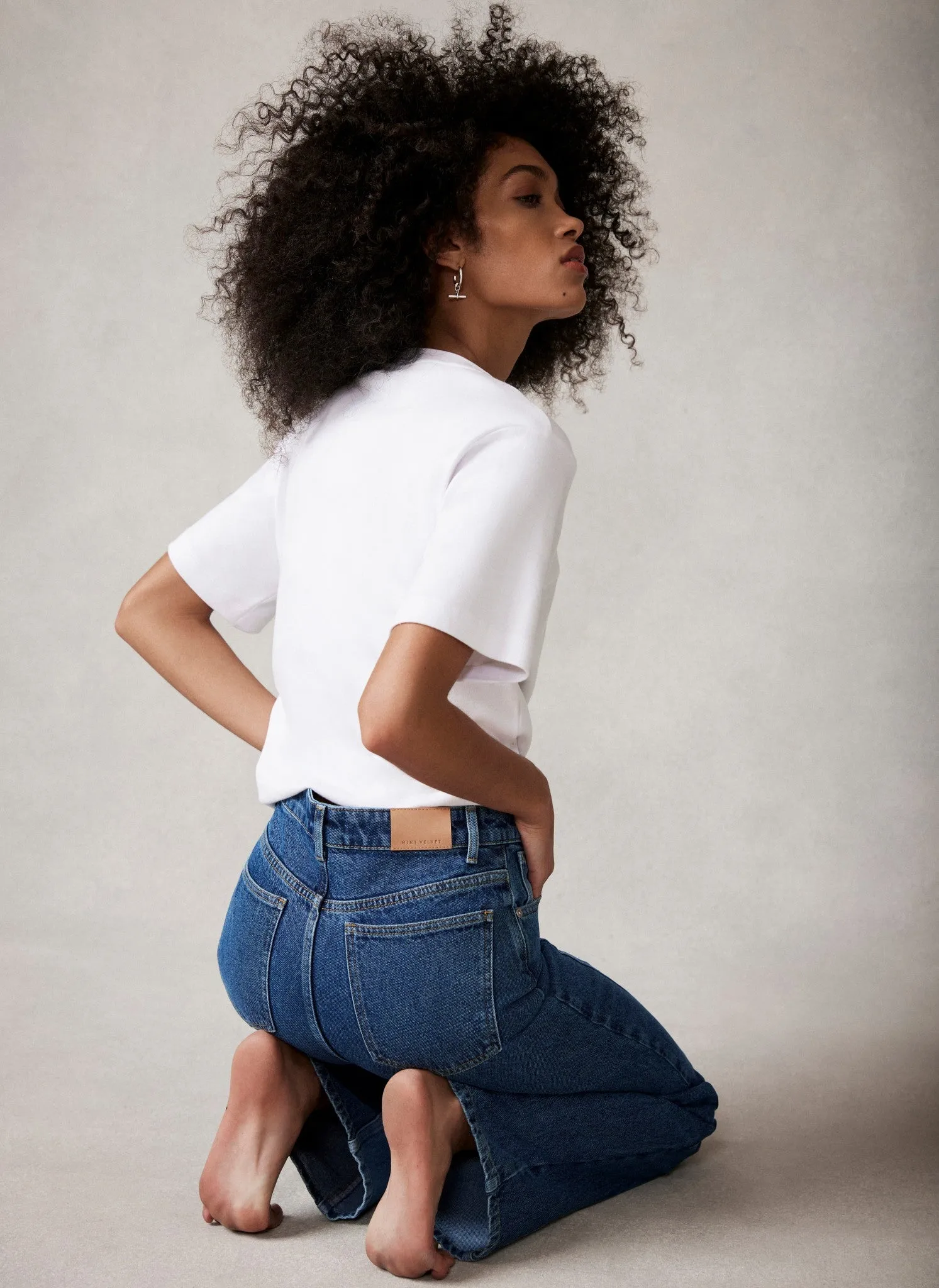 White Ultimate Cotton T-Shirt sold by Mint Velvet product image thumbnail 5