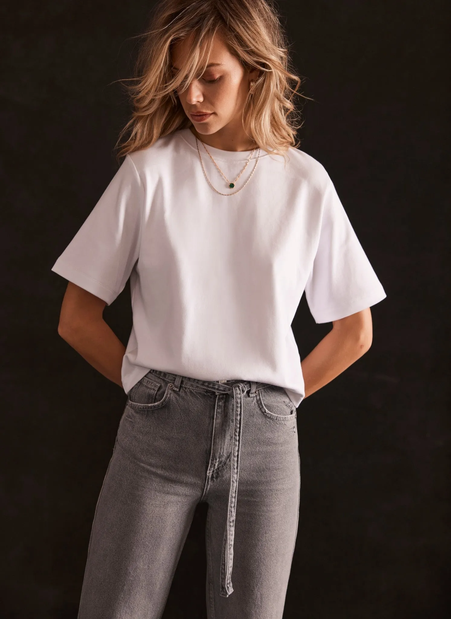 White Ultimate Cotton T-Shirt sold by Mint Velvet product image thumbnail 3