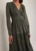 Khaki Tiered Maxi Dress sold by Mint Velvet