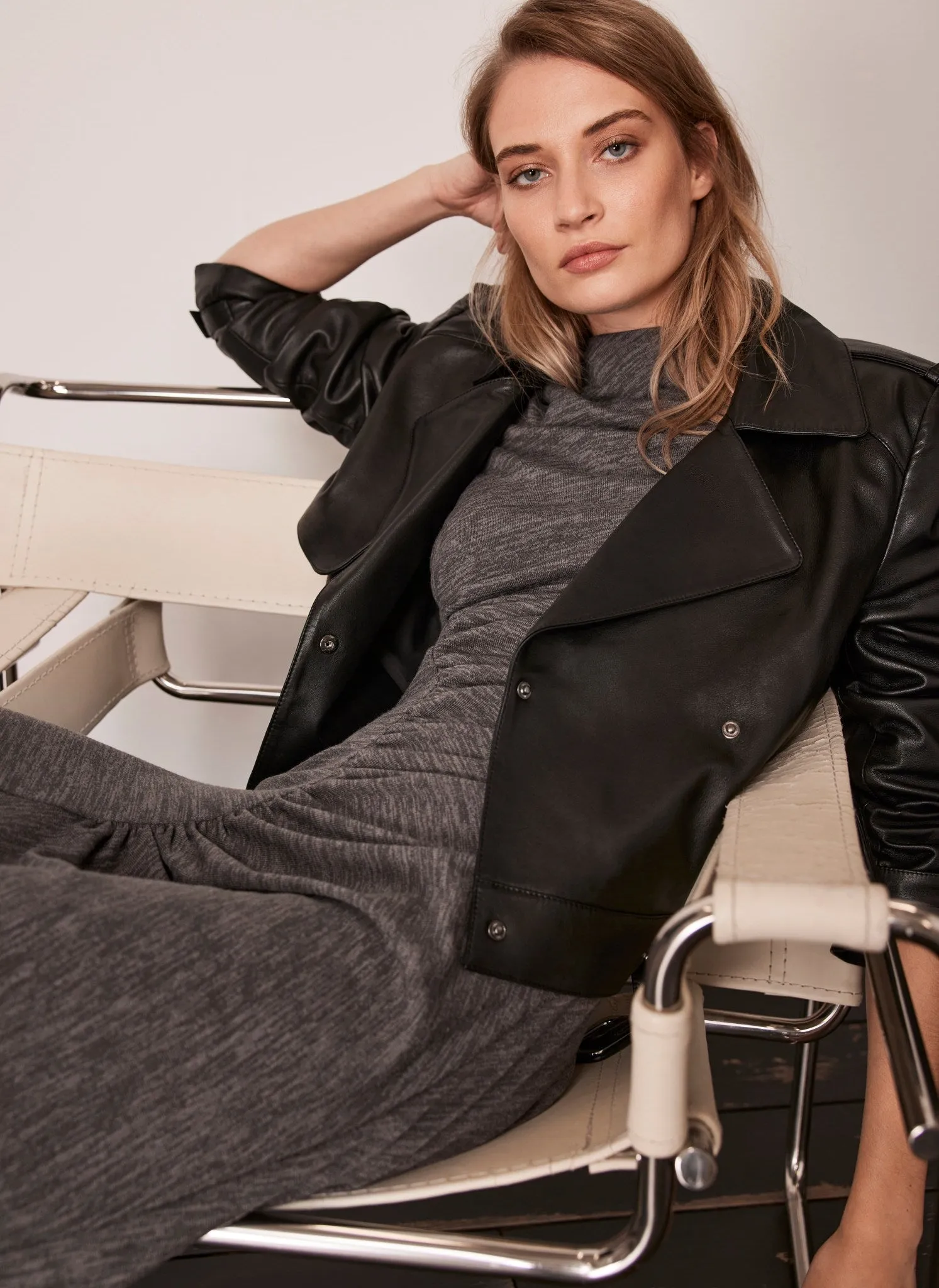 Grey Jersey Midi Dress sold by Mint Velvet product image thumbnail 4