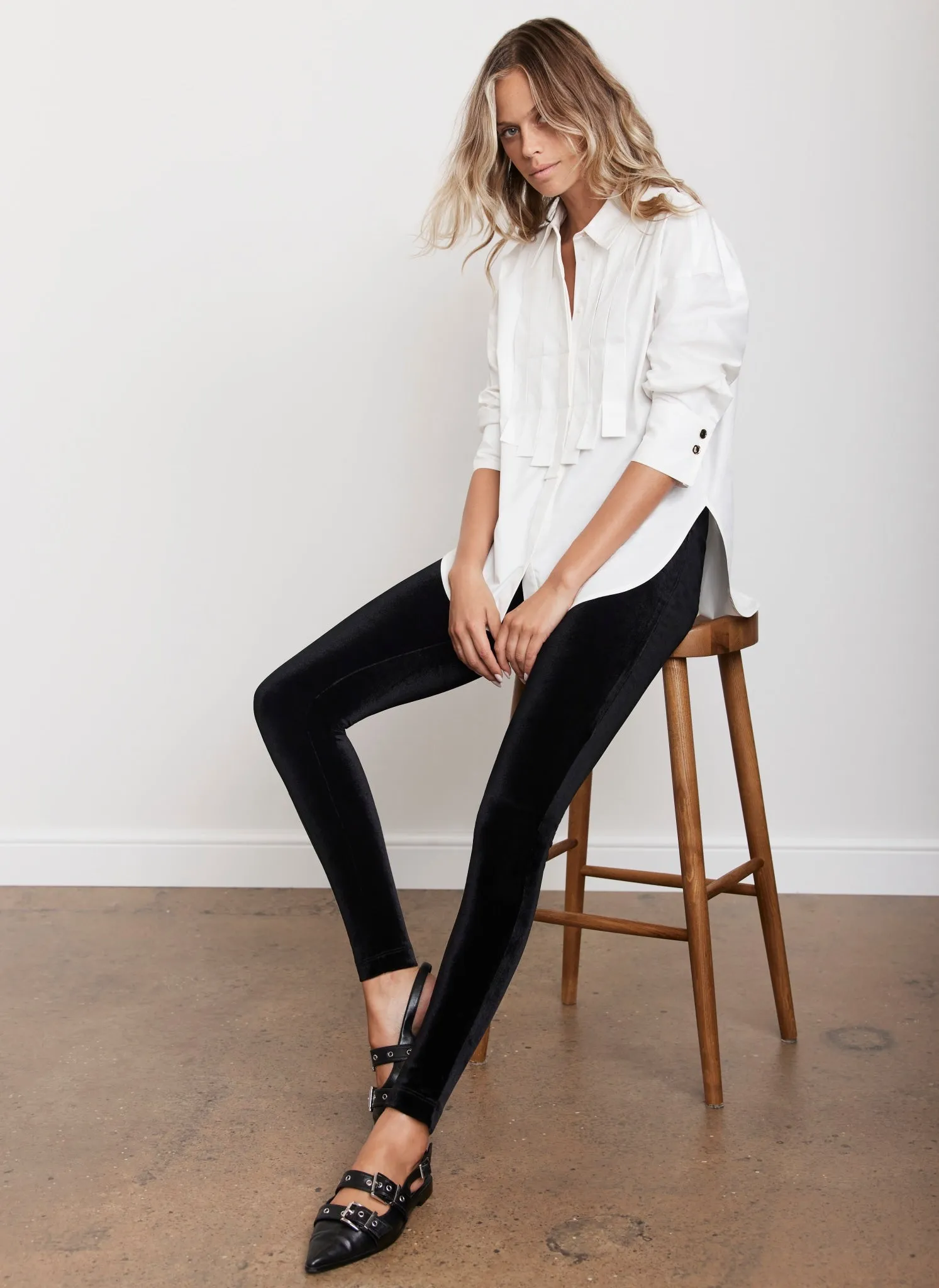 Black Velvet Leggings sold by Mint Velvet