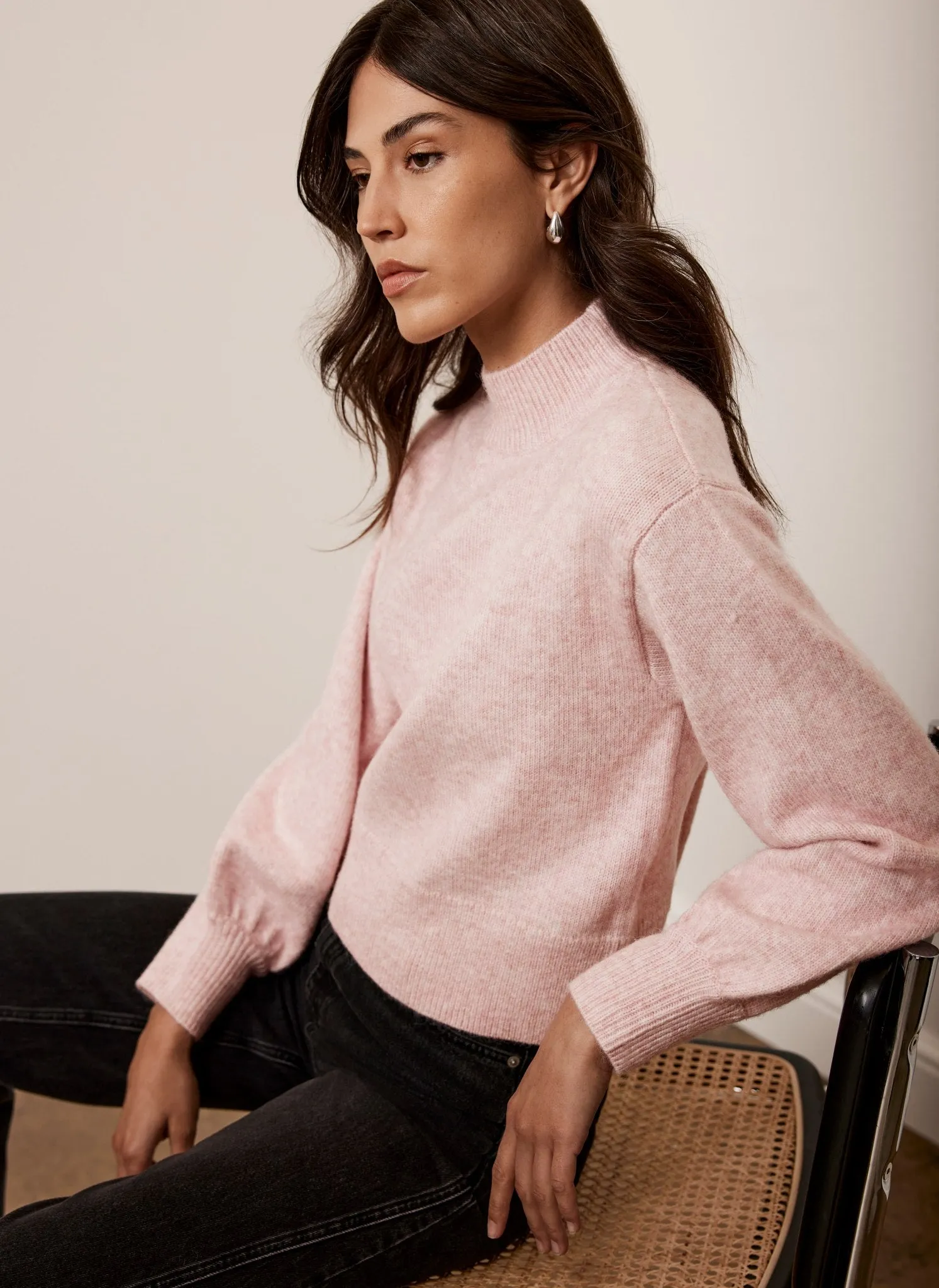 Pink High Neck Jumper sold by Mint Velvet product image thumbnail 4