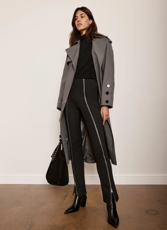 Black Zip Front Trousers sold by Mint Velvet