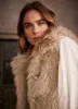 Neutral Faux Fur Gilet sold by Mint Velvet