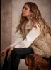 Neutral Faux Fur Gilet sold by Mint Velvet