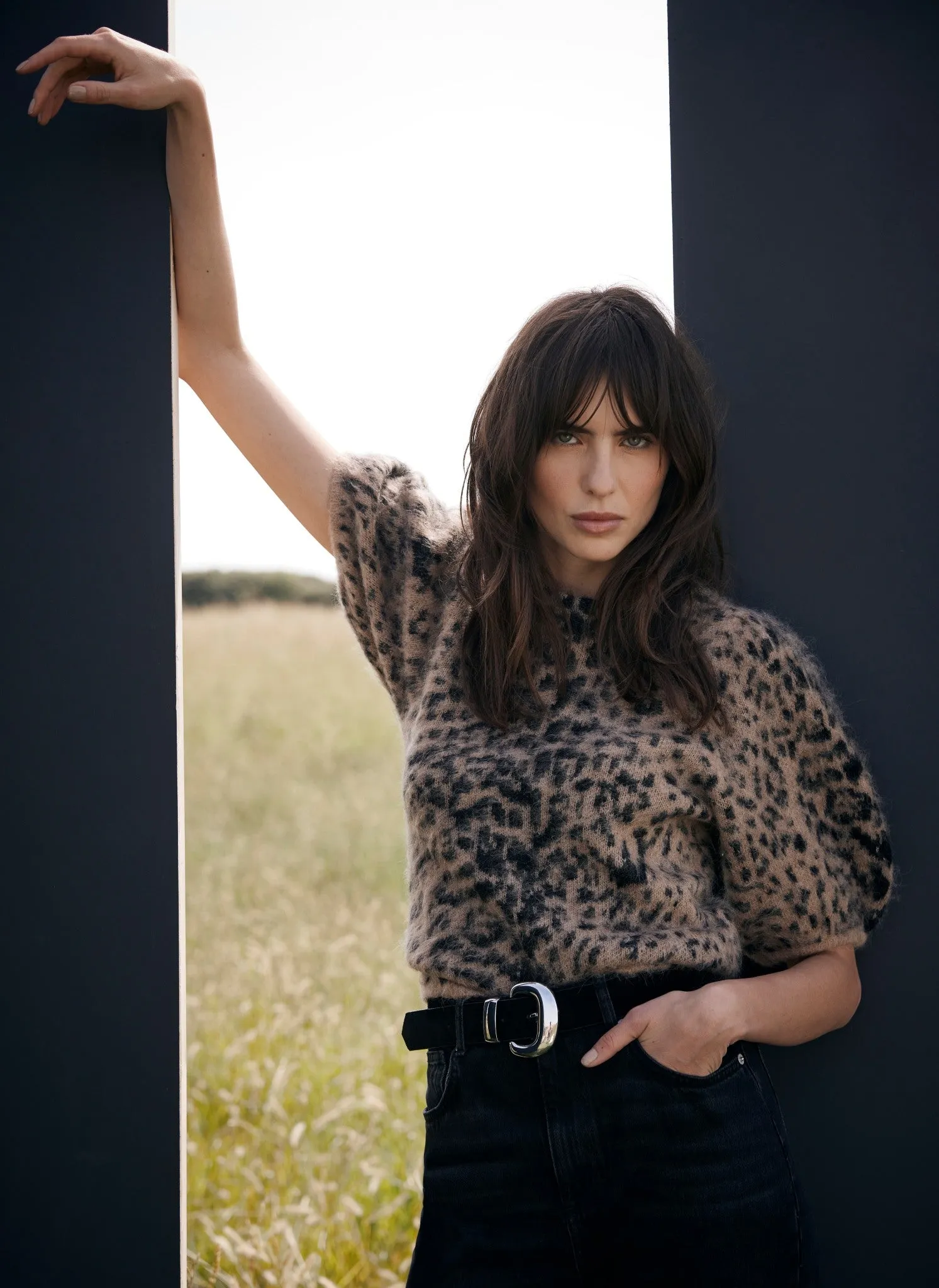 Leopard Wool Blend Knit Top sold by Mint Velvet product image thumbnail 2