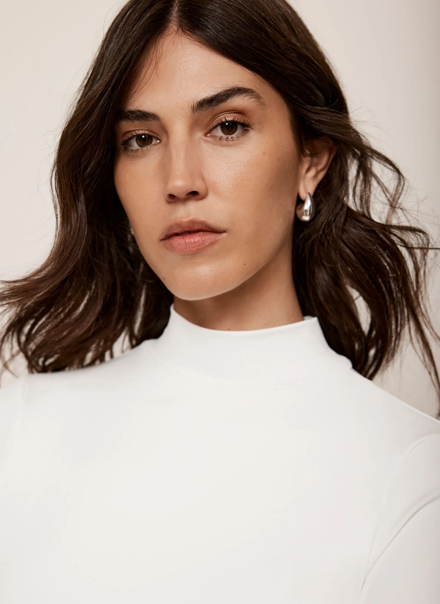 White Layering Long Sleeve Top sold by Mint Velvet product image thumbnail 3