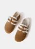 Tan Suede Clog Slippers sold by Mint Velvet