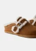 Tan Suede Clog Slippers sold by Mint Velvet