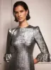Silver Metallic Midi Dress sold by Mint Velvet