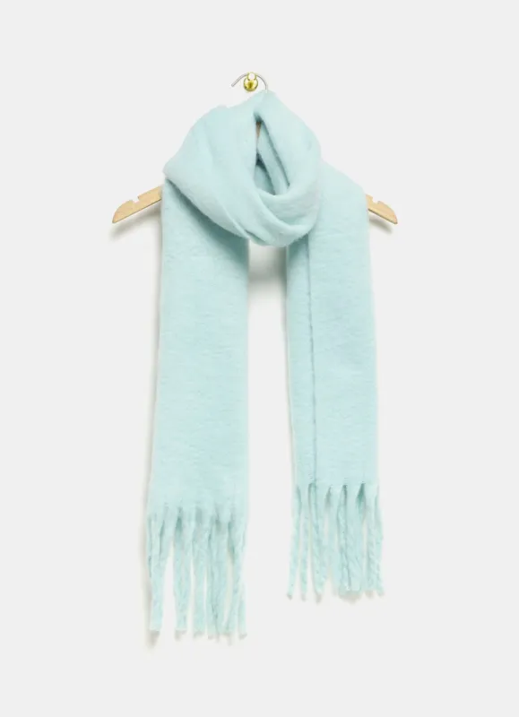 Green Wide Tassel Scarf sold by Mint Velvet