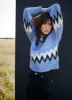 Blue Wool Blend Fairisle Jumper sold by Mint Velvet