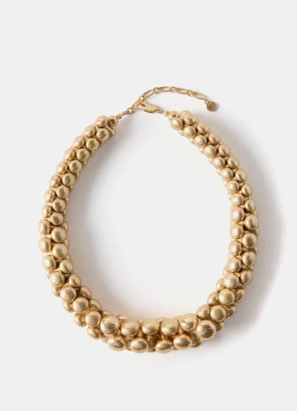 Gold Tone Sphere Statement Necklace sold by Mint Velvet