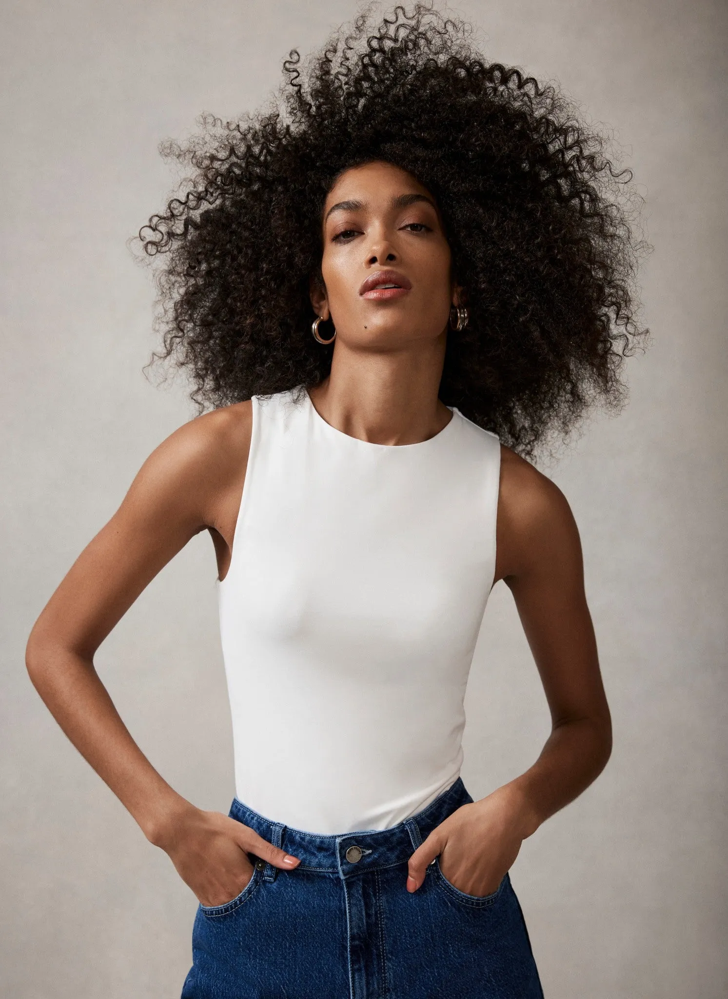 White Layering High Neck Vest sold by Mint Velvet product image thumbnail 5