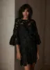 Black Floral Lace Mini Dress sold by Mint Velvet