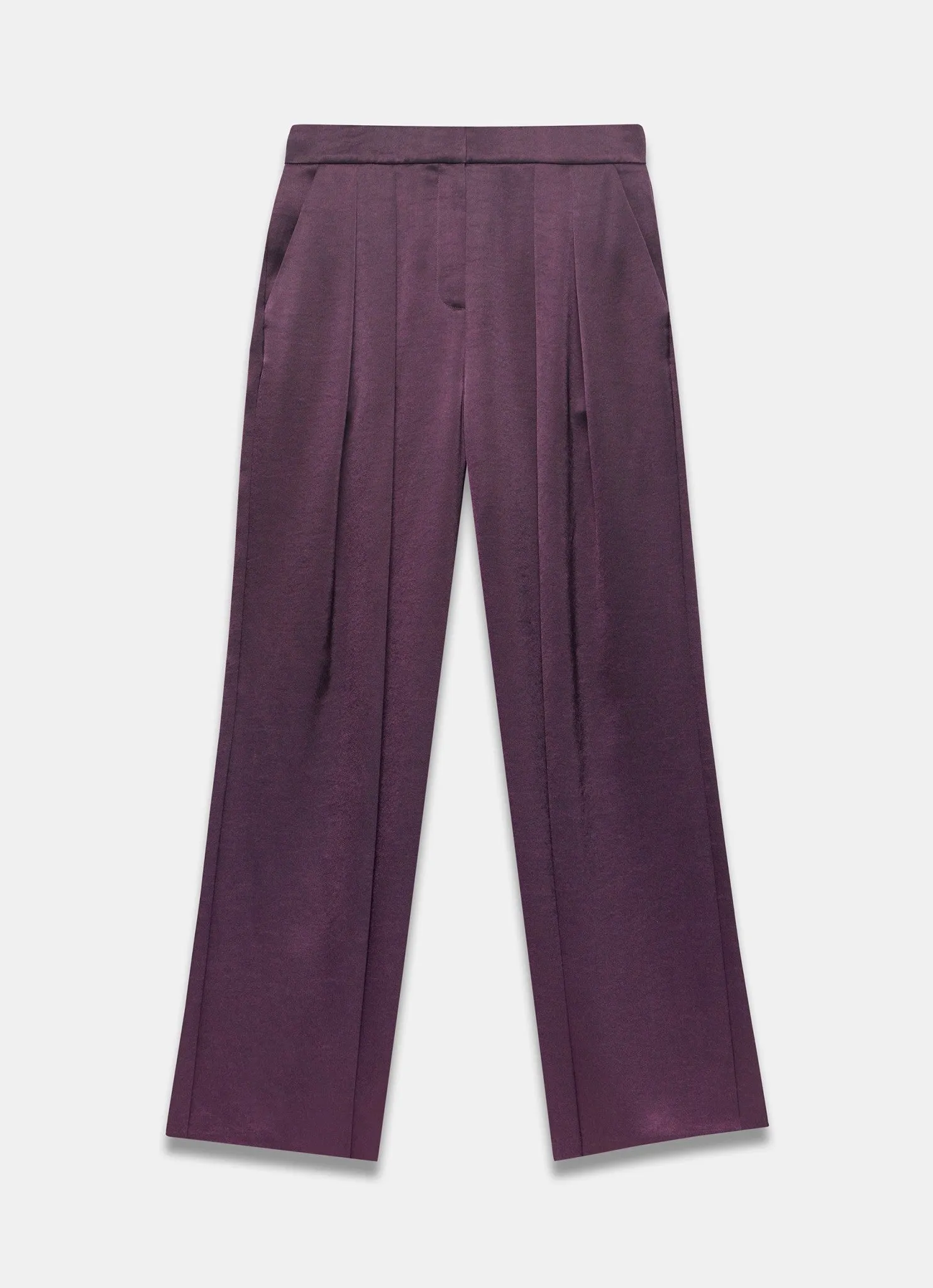Burgundy Satin Wide Trousers sold by Mint Velvet product image thumbnail 5