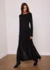 Black Long Sleeve Jersey Maxi Dress sold by Mint Velvet