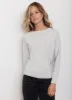 Grey Cotton Blend Zip Side Jumper sold by Mint Velvet