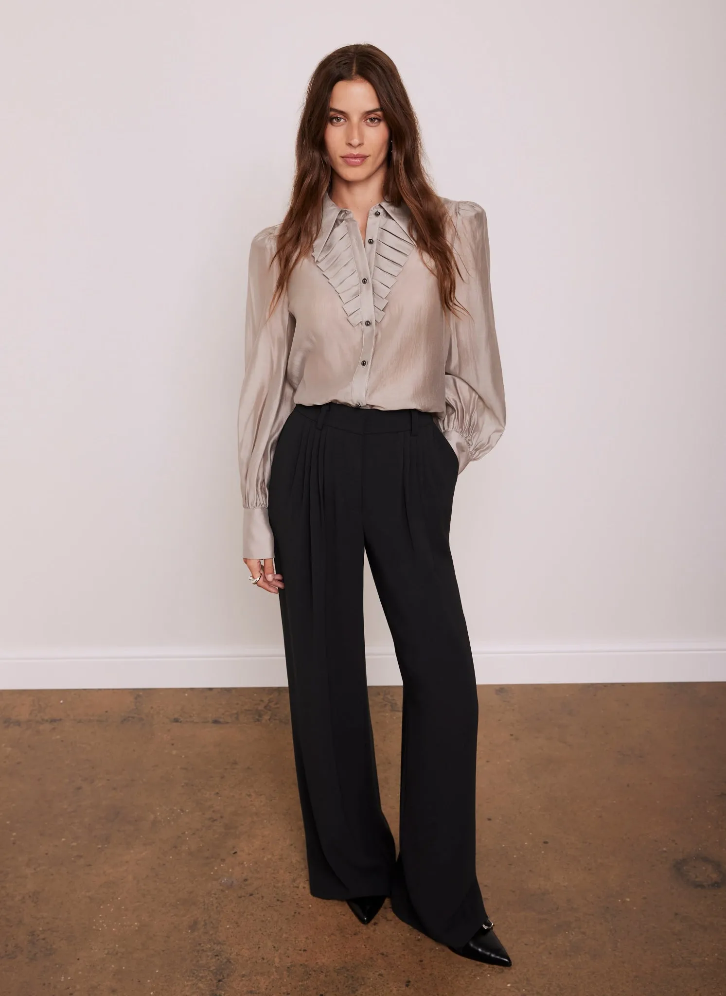 Grey Tab Detail Shirt sold by Mint Velvet product image thumbnail 5