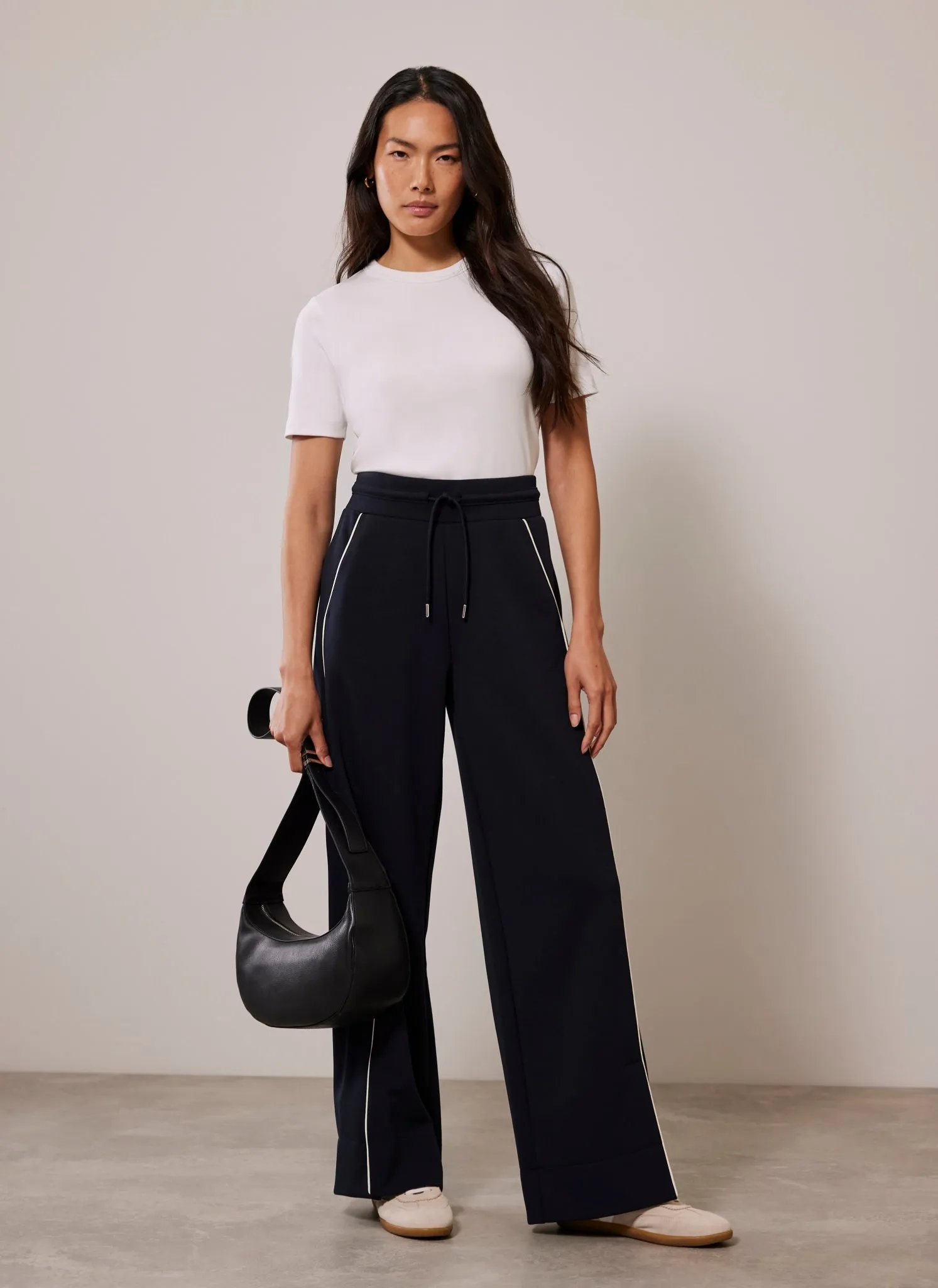 Navy Split Hem Trousers sold by Mint Velvet product image thumbnail 3