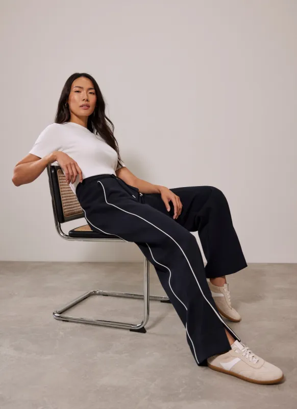 Navy Split Hem Trousers sold by Mint Velvet