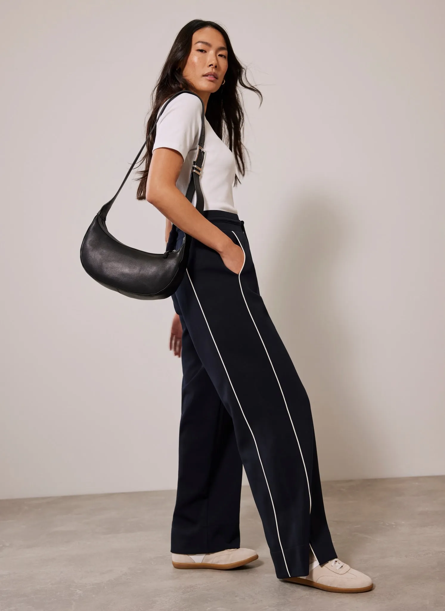 Navy Split Hem Trousers sold by Mint Velvet product image thumbnail 2