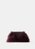 Burgundy Mongolian Clutch Bag sold by Mint Velvet