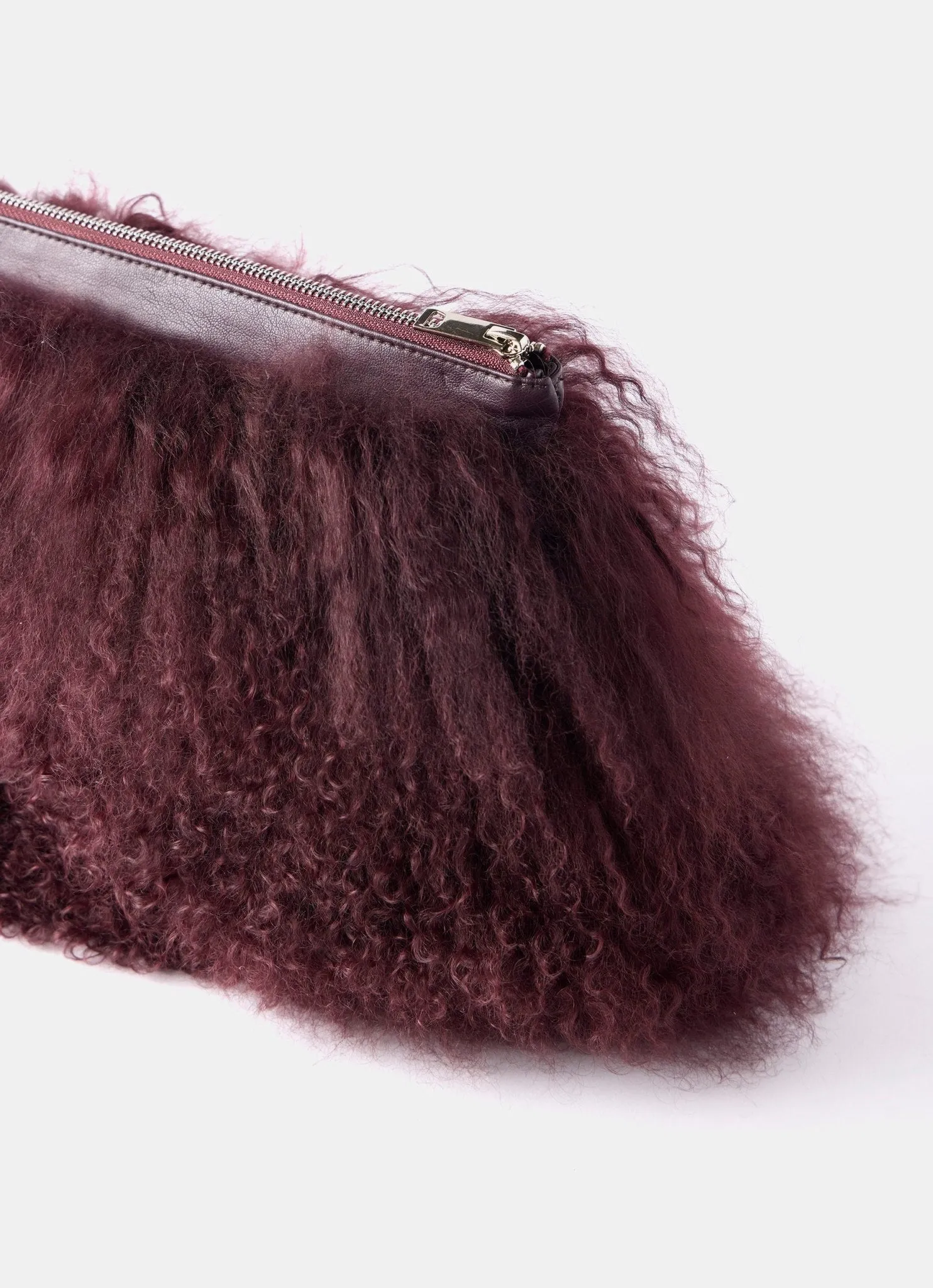 Fallon Pale Pink Mongolian Fur Bag sold by Mint Velvet product image thumbnail 4