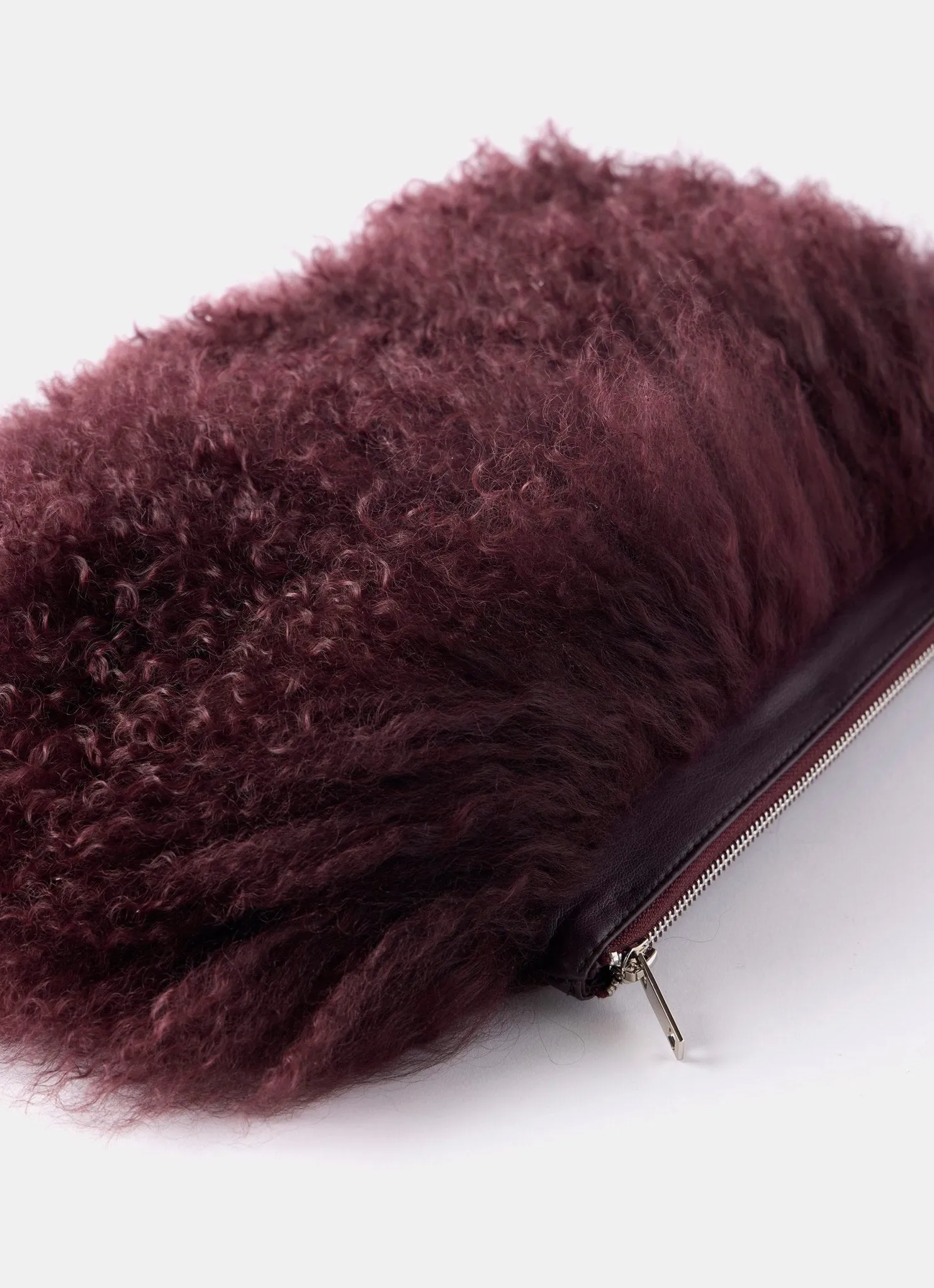 Fallon Pale Pink Mongolian Fur Bag sold by Mint Velvet product image thumbnail 5