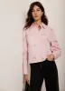 Pink Bow Detail Cropped Shirt sold by Mint Velvet