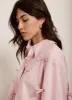 Pink Bow Detail Cropped Shirt sold by Mint Velvet