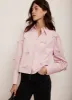 Pink Bow Detail Cropped Shirt sold by Mint Velvet