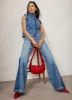 Light Indigo Relaxed Flare Jeans sold by Mint Velvet